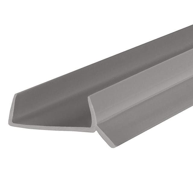Küchenleiste Abdichtungsprofil für Küchensockel 15mm / 16mm / 17mm, 1,5m Dichtprofil grau - Steigner