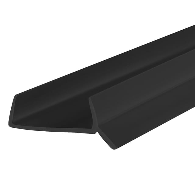 Küchenleiste Abdichtungsprofil für Küchensockel 15mm / 16mm / 17mm, 1,5m Dichtprofil schwarz - Steigner