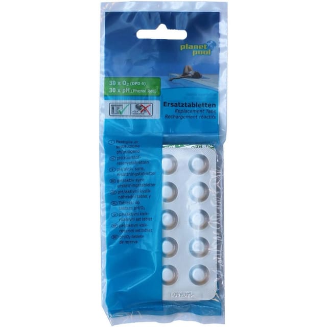 Planet Pool - pH / Sauerstoff-Ersatztabletten - mit je 30 Tabletten, geblistert