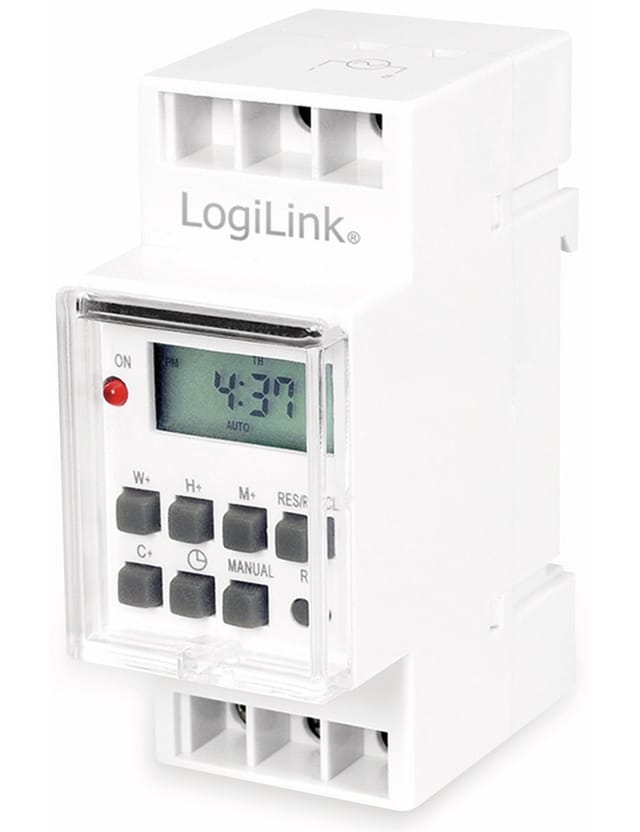 Logilink - Digitale Wochenzeitschaltuhr ET0010, zur Hutschienenmontage