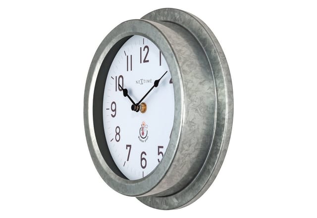 Außenwanduhr Poppy ø 22 cm silber Wanduhr - Nextime