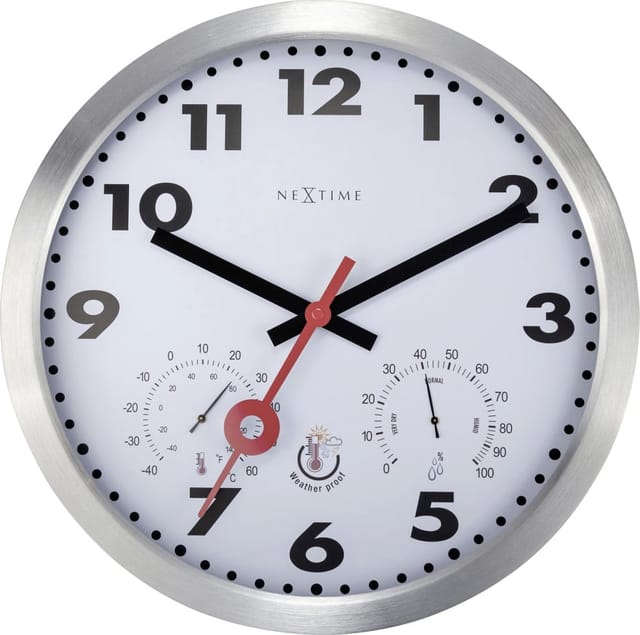 Außenwanduhr Clematis 4307AR ø 35 cm Wanduhr - Nextime