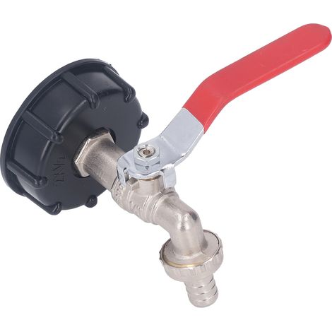 1/2-zoll-ibc-containeradapter, Auslaufsicheres Messingventil, Grobgewinde Für Wassertanks Mit 275–330 Gallonen Fassungsvermögen, Gartenschlauchanschluss