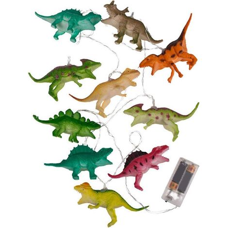 10 Led-lichterketten Mit Dinosaurier-motiven Für Kinder, Weihnachtslichterkette Fürs Kinderzimmer, Kinderzimmerbeleuchtung, Geburtstagsgeschenk, Dekoration Für Cartoon-partys, Stimmungsvolle Atmosphär
