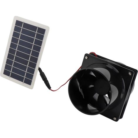 10w 12v Solar-abluftventilator, Für Rundrohre, Abs-solarpanel, Ventilator-set Für Tierhäuser, Hühnerställe, Wohnmobile, Gewächshäuser