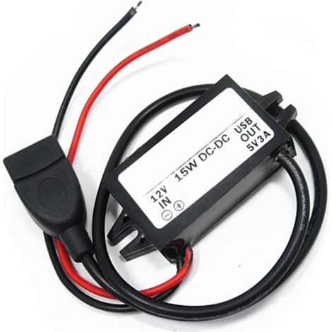 12-v-auf-5-v-wandler, Usb-ausgang, Abwärtswandler, Netzteil, Hocheffizient, Geräuschlose Gleichspannung