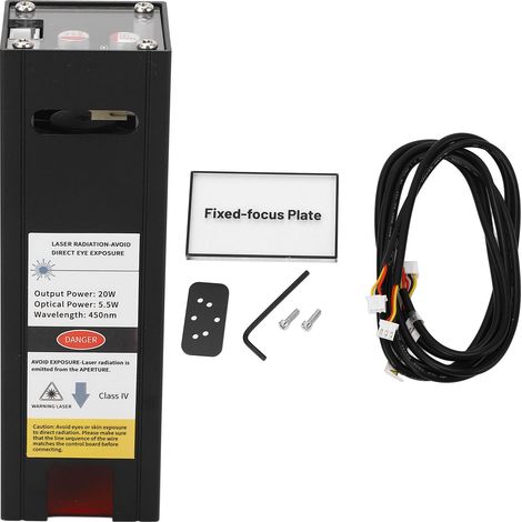 12v 450nm 20w Lasermodul, Cnc-gravierwerkzeug Für Metall Und Pvc