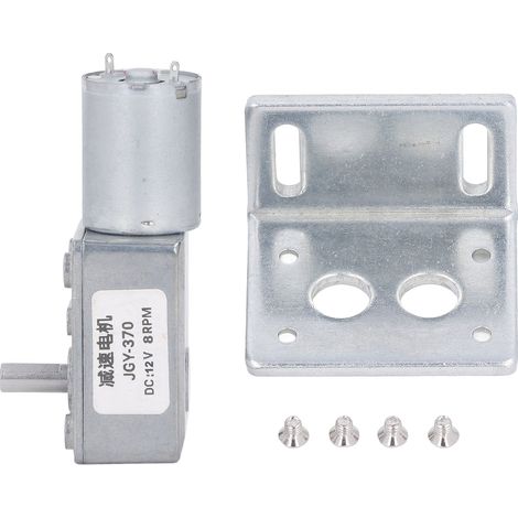 12v Gleichstrom-getriebemotor, Einzelne 12mm Welle, Selbsthemmendes Reversibles Schneckengetriebe, Drehzahlreduzierung Von 4 Bis 25 Kg, Cm, 8 U/min.