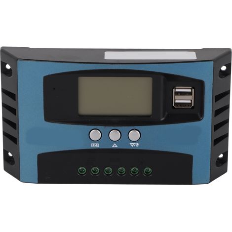 12v/24v Solarladeregler, Intelligente Mppt-erkennung, Lcd-anzeigefeld, 40a Regler (10a Entladestrom)