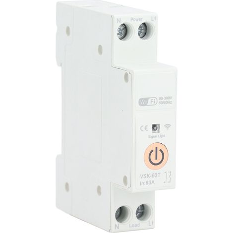 1p 63a Wlan-leistungsschalter, Fernsteuerung Per Sprachbefehl, Intelligenter Synchronisierungszyklus Für Tuya 90v-300v