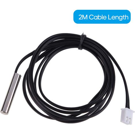 2 M Langer Temperaturfühler, Hochpräzise, Wasserfest, Ntc 10k/b3435, Thermistor, Kabel, Temperaturfühler