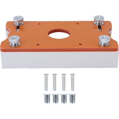 2-in-1-fräsbasis Für Holz, Verstellbare Nutfräsauflage, 65 Mm Innendurchmesser, Geeignet Für Holzstärken Von 0–5 Cm, Stabile Und Präzise Fräsbasis