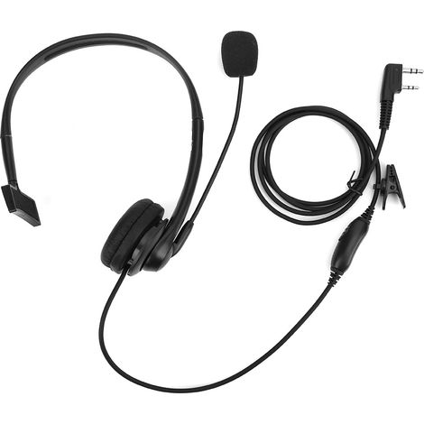2-poliges Walkie-talkie-headset, Ohrpolster Aus Schaumstoff, Ppt-mikrofon Für Baofeng Uv-5r Bf-888s