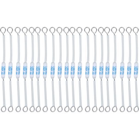 20 Thermisch Getrennte Keramiksicherungen Rf 250v 10a Für Haushaltsgeräte (90mm / 3,5 Zoll, 185°c)