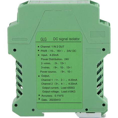 24v Dc-stromsignalisolator-transmitter, 4-20ma Sps-erkennungsaufbereiter (4)