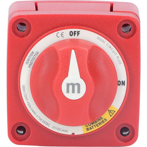300a 12v/24v Batterie-ein/aus-schalter, Zweikreis, 4 Anschlüsse, Geschützte Zündung Für Yachten Und Wohnmobile