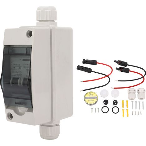 32-a-dc/ac-leistungsschalter, Solar-pv-trennschalter Mit Wasserdichtem Gehäuse Zur Din-schienenmontage, Dc 12–400 V, Ac 90–400 V