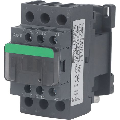 38-a-wechselstromschütz, 1 Öffner/schließer, Hohe Elektrische Leitfähigkeit, Hochspannung Für Industrielle Steuerungen, 380 V Ac, 110 V Spule