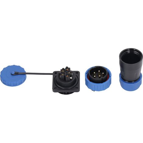 380 V, 45 A, Ip68 Wasserdichter Stecker, Lötfrei, Für Luftfahrtstromversorgung, 5-polig, 2,8 Mm Kontaktdurchmesser
