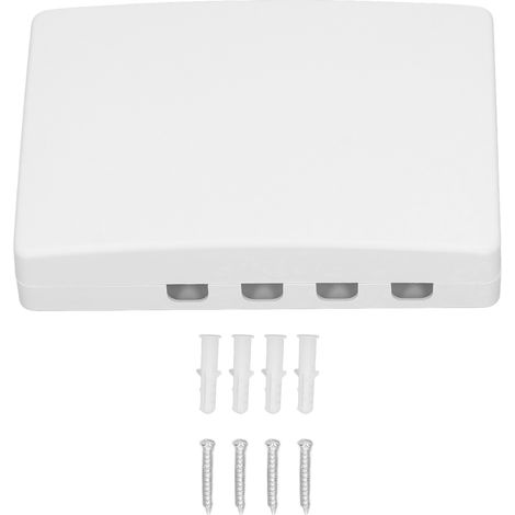 4-adriger Ftth-glasfaserverteilerkasten, Universeller Mini-desktop-lichtwellenleitersplitter Für Sc Und Fc