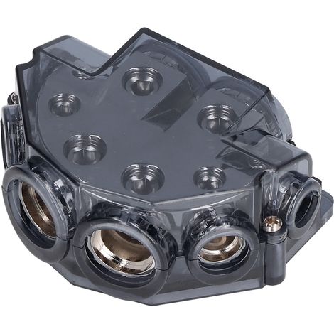 6-facher Sicherungsverteilerblock, Massekabel-splitter, 0-gauge-eingänge 2/4/8 Für Auto-audioverstärker