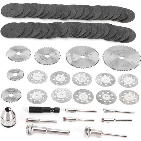 60-teiliges Set Aus Sägeblattfuttern Und Trennscheiben Für Elektrische Bohrmaschinen, Schleifmaschinen Und Winkelschleifer.