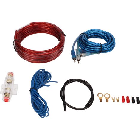 8-gauge-auto-verstärker-verkabelungssatz, Mit Stromkabel, Rca-audiokabel Für Autolautsprecher, Subwoofer