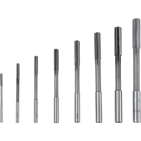 8-teiliger Satz Hss-spannreibahlen Und Fräser Mit 3/4/5/6/7/8/9/10 Mm Geradem Schaft