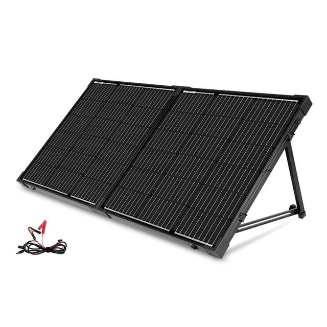 Renogy - 100 W 12 V Monokristallines, Tragbares, Faltbares Solarpanel Für Netzunabhngige Systeme, Kofferdesign Mit Integrierter Halterung Und Wasserdichtem 20 A-laderegler