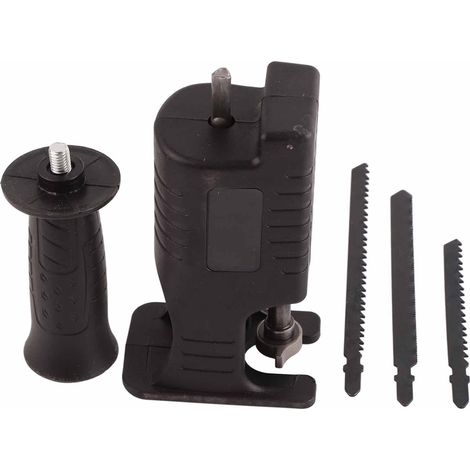 Adapter Für Elektrische Bohrmaschine Zu Säbelsäge + 3 Sägeblätter