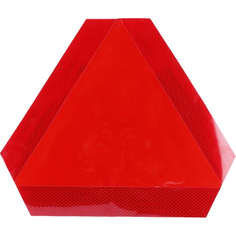Aufkleber „langsames Fahrzeug“ 35 X 40 Cm (13,78 X 15,75 Zoll) – Reflektierender Sicherheitsdreieck-aufkleber Für Golfwagen, Autos, Lkws Und Atvs