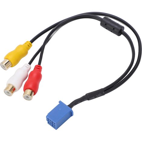 Auto-audio-video-kabeladapter, 6-poliger 3040 Av-anschluss, 3rca-stecker Für Dvd-navigations-autoradio
