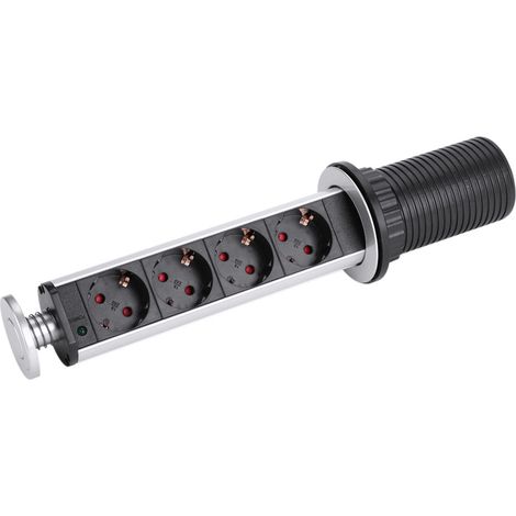 Ausziehbare 4-fach-steckdosenleiste, 220 V – Schnelle Installation – 3500 W Leistung – Kompaktes Design Für Büro Und Küche