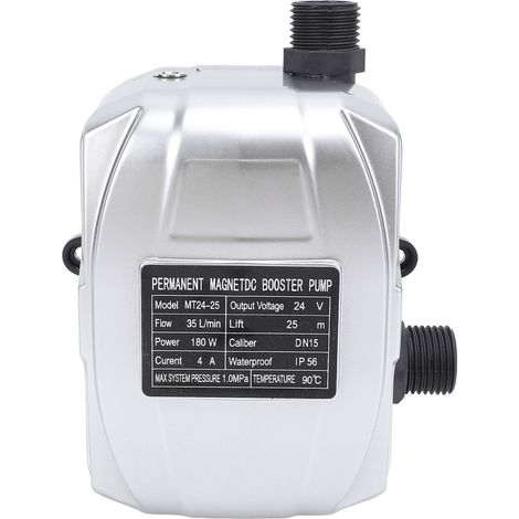 Automatische Druckerhöhungspumpe 24 V, 180 W – 35 L/min, 25 M, Geräuscharm, Permanentmagnet – Druckregulierung Für Dusche, Solarwarmwasserbereiter, Küche & Garten