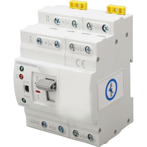 Automatischer 4-poliger 63-a-umschalter Mit Zwei Stromversorgungen, Schnelle Reaktionszeit, Pc-ats, 220-vac-umschaltung