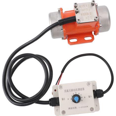 Betonrüttlermotor Mit Drehzahlregler, 24 V Gleichstrom, Bürstenlos, Aluminiumlegierung, Schutzart Ip65, Elektrisch, 50 W