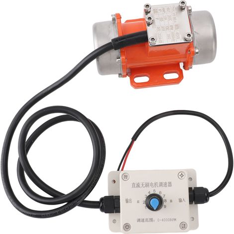 Betonrüttlermotor Mit Drehzahlregler, 24 V Gleichstrom, Bürstenlos, Aluminiumlegierung, Schutzart Ip65, Elektrisch, 40 W