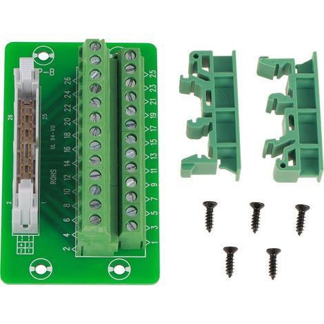 Breakout-board-modul, Präzise Gefertigte Fr-4-glasfaser-leiterplatte Mit Doppelter Kupferschicht Zur Din-schienenmontage