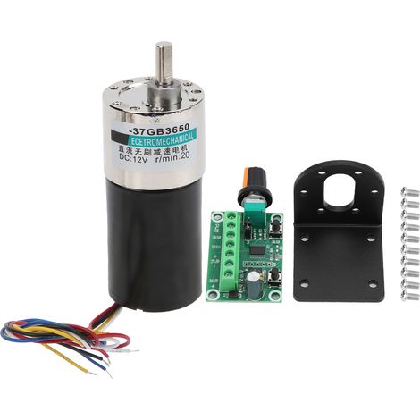 Bürstenloser Motor Mit Cw/ccw-reglerhalterung, Niedrige Drehzahl 12 V Für Cnc-werkzeugmaschinen Xd-37gb3650, 20 U/min