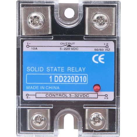 Dc-halbleiterrelais Ssr Eingang 3-32 V Dc Last 5-220 V Dc Steuerrelais (10 A)