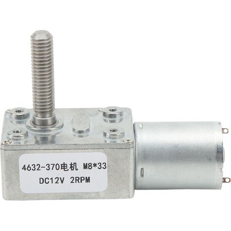 Dc12v 4632-370 Hochpräzisions-schneckengetriebemotor M8x33mm 2 U/min