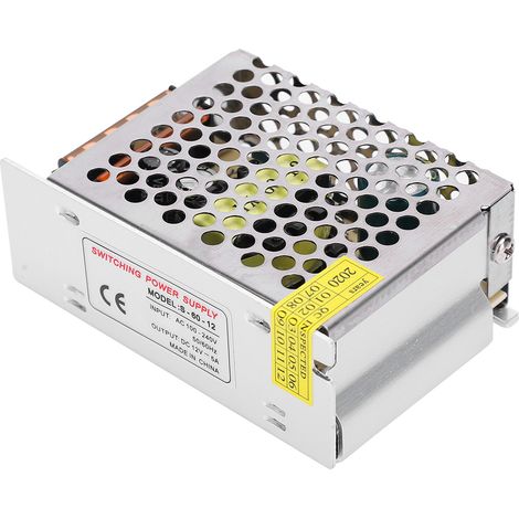 Dc12v Schaltnetzteil Aus Aluminiumlegierung Für Led-lichtleisten, 3d-drucker (s6012 (s) (12v 5a 60w) Ac100-240v)
