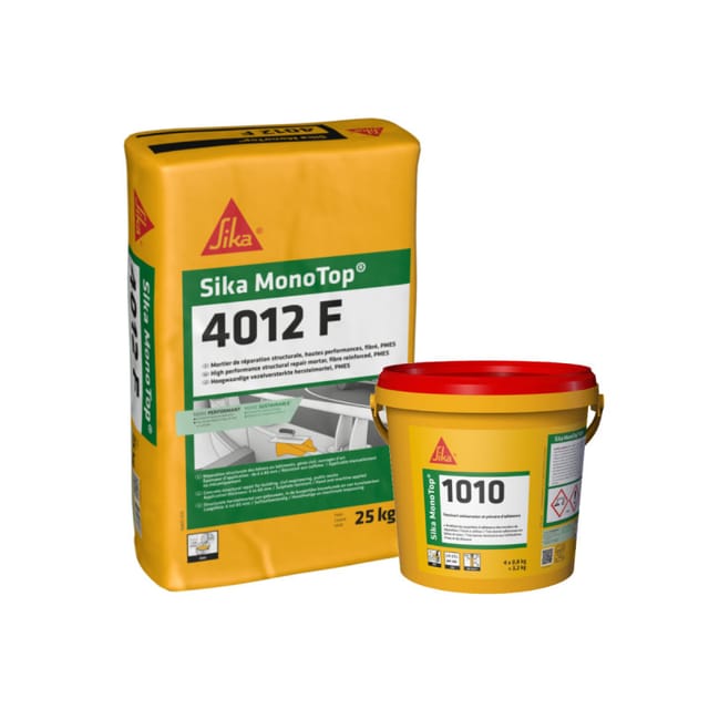 Sika - Pack Ökologischer Mörtel und Reparatur MonoTop 1010 3,2kg Monotop 4012F 25kg