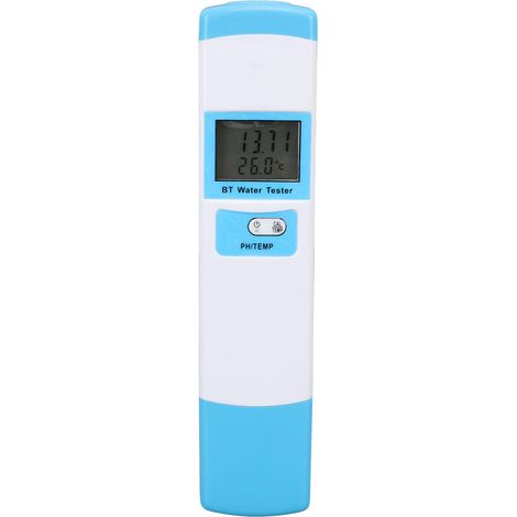 Digitales 2-in-1-wasserqualitätsmessgerät, Ph-wert Und Temperatur, Kabellos, Mit Hintergrundbeleuchteter App, Mehrsprachiger Tester Für Private Schwimmbäder