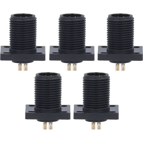 E7-vierkant-flanschstecker Für Die Luftfahrtindustrie, 4-adriges Ip67 Pa66-lötkabel, 5 Stück