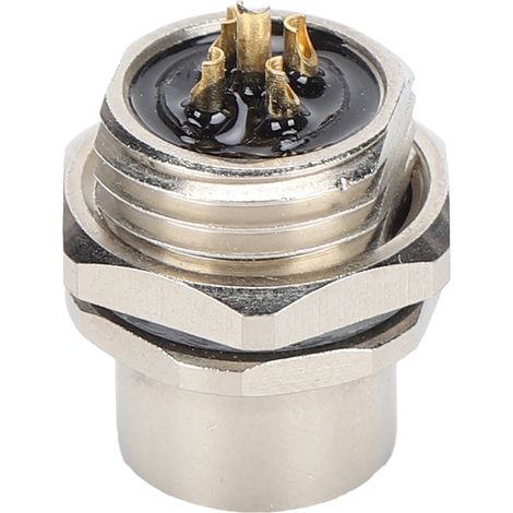 Einbau-m12-b-s5-buchse, Wasserdichter M12-stecker (schutzart Ip67), 5-poliger Steckeradapter