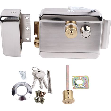 Elektrisches Türschloss, Doppeltürschloss, Für Türklingel, Gegensprechanlage, Zutrittskontrollsystem, 12v-hausanschluss