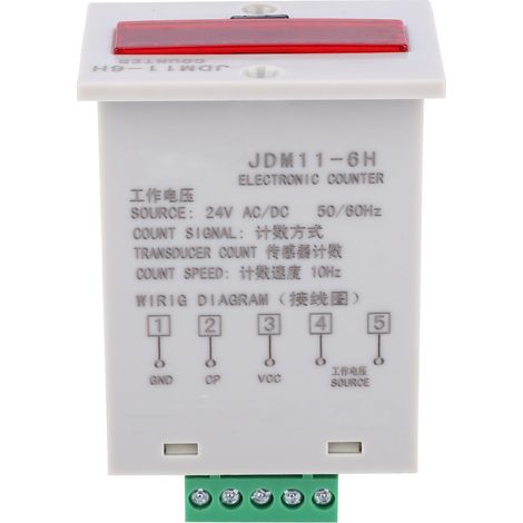 Elektronisches Messgerät Jdm11-6h, 6-stellige Led-digitalanzeige, Relais-messumformer, 24-v-ac/dc-netzteil
