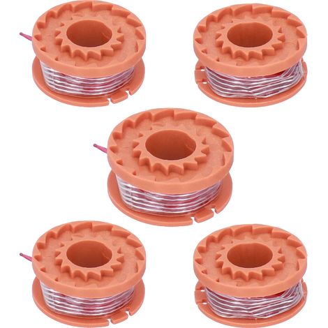 Ersatzspule Für Worx-rasentrimmer, 5 Stück, 1,65 Mm Nylon, Kompatibel Mit Wg150e, Wg151e, Wg154e Und Anderen