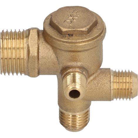 Ersatzteile Für Luftkompressorventile, 4-wege-doppelrohr-steuerventil Aus Messing, 10 X 14 X 14 X 20,5 Mm